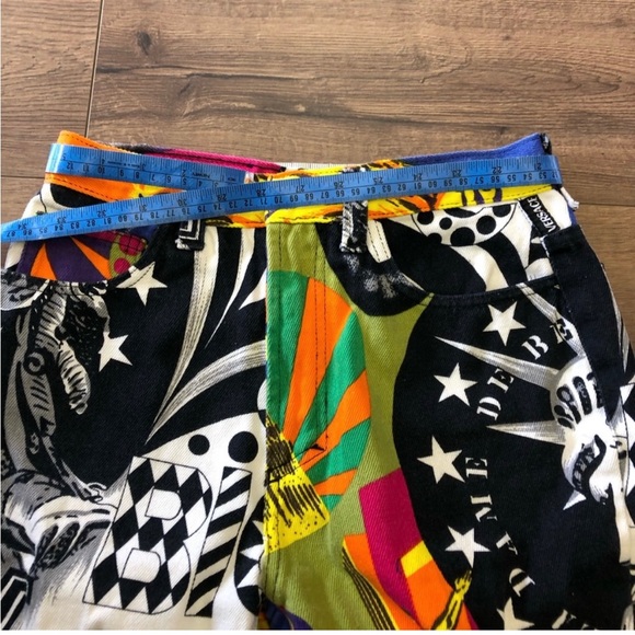 VERSACE COUTURE VINTAGE 1990s JEANS NEW YORK POP ART DESIGN SIZE 30 - Picture 12 of 16